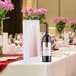 Luxuskraftpapier-Wein-Verpackenkastenbraun Farbdauerhaftes umweltsmäßigpapier 1