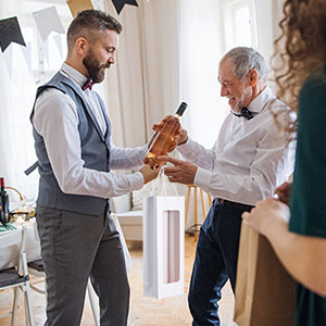 Luxuskraftpapier-Wein-Verpackenkastenbraun Farbdauerhaftes umweltsmäßigpapier 3