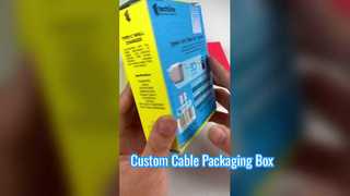 Kundenspezifische Verpackungsbox für USB-C-Kabel