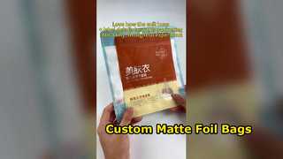 Kundenspezifische OPP-Beutel, matt laminierte Folienverpackung