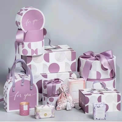 OEM Dankeschön Geschenk Papierbox Polkadot Karton Geschenkverpackung Box für Parfüm