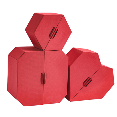 Handgemachte Kastenluxusgeschenkbox Hochzeits-Verpackenkasten des Herzens geformte mit Band