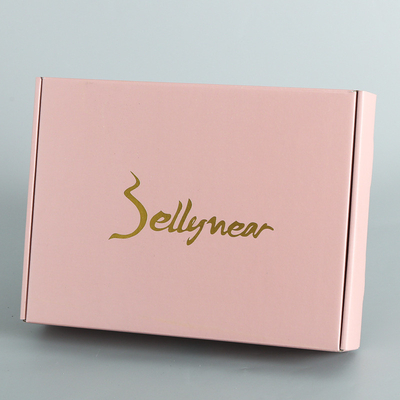 Der rosa drei Schicht-gewölbte Verpackenluxuskasten fertigte Logo Wholesale besonders an