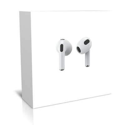 Kundenspezifische weiße Pappe-airpods, die Kästen für drahtlose Earbuds-Kopfhörer verpacken