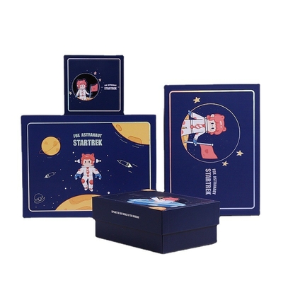 Großhandel Blauer Zeichentrickfilm Schmuck Geschenkkästen Kosmetik Schal Aufbewahrung Verpackungskiste