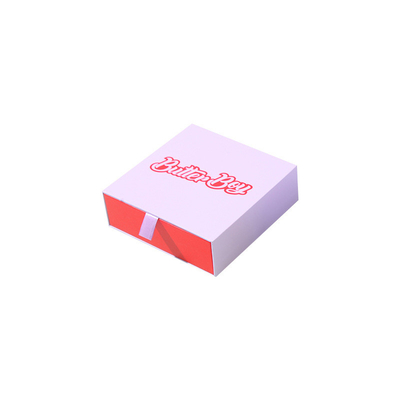 Recyclebares freundliches Pappgeschenk-Verpackenkasten-kundengerechtes Rosa Eco