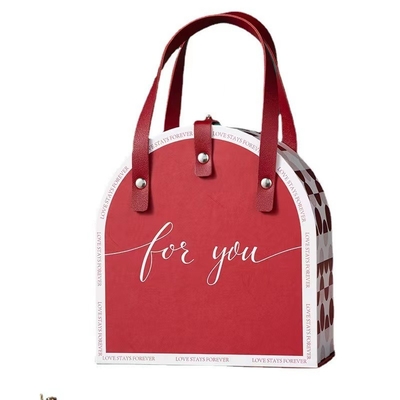 Rote Farbe Polka-Dot Cardboard Gift Packaging Boxs für Heiratssüßigkeit