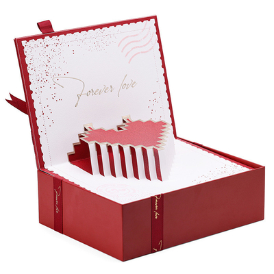 Karton-Papier-Geschenk-Box Romantischer Valentinstag Schmuck-Box