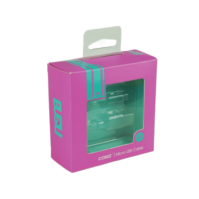 Zusammengestellte Kartonboxen Datenleitungen USB-Kabelboxen mit Plastik-Blister-Tray