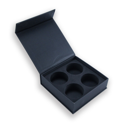 Custom Logo Schwarze Luxus Geschenkboxen mit EVA Karton Verpackungskiste
