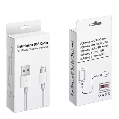 Custom Paper Box Spot UV USB Kabel Ladegerät Datenkabel Verpackungskiste Design