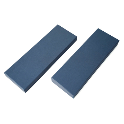 Kleines Deckel und Basis Wellpappe Geschenkbox Blaues Verpackungspapier Oberpapier mit individuellem Logo