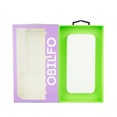 Custom Printed Logo Elektronische Verpackung mit Hanger Karton Telefonkoffer Verpackungskiste