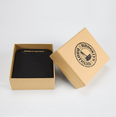 Luxus-Custom Design Digitales Drucken Kraftpapier Ohrringe Schmuck Verpackung