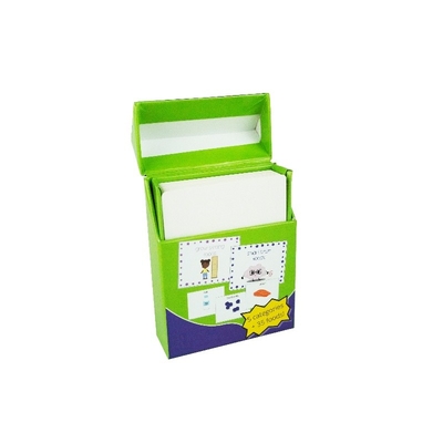 Custom Logo Geschenkboxen für Kinder Bildungs-Flash-Karte Verpackung Papierboxen