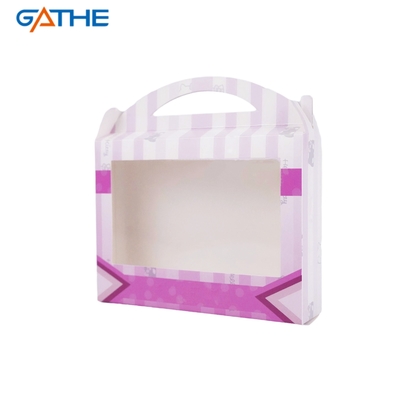 Besonderes Design Verpackungskiste Puppen Make-up für Mädchen Fenster Anzeigebox mit Griff