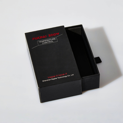 Custom Logo Druck Elfenbein Schublade Geschenkbox Gold Stempel für kleine Unternehmen Luxusuhren