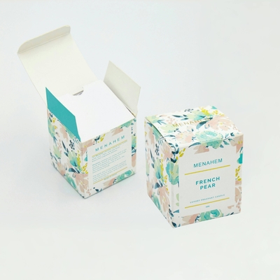Luxus Geschenkverpackung Box zwei Tuck Falte Parfüm Duftkerzen Verpackung Box mit Einfügungs