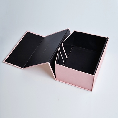 Zubereitungen für schwarze rosa Kartonpapier Faltschachtel mit Magnetverschluss