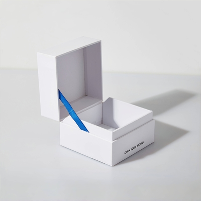 Anpassung Logo Druck Leerer Quadrat Luxus Schmuck Geschenk Verpackung Box Männer Armband Uhr Box