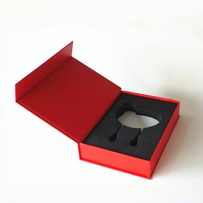 Custom Logo Druck Elektronische Produkt Papier Verpackung Kopfhörer Verpackung EVA Innenfach Magnetenbox