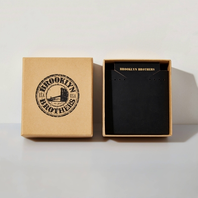 Custom Logo Papier Deckel Und Basis Verpackungskiste Kraftpapierboxen mit Zubehör Schwamm