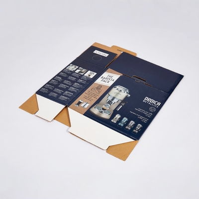Auftragsgedruckte Design Wellpapierbox Kaffeemaschine Verpackung Klappbox