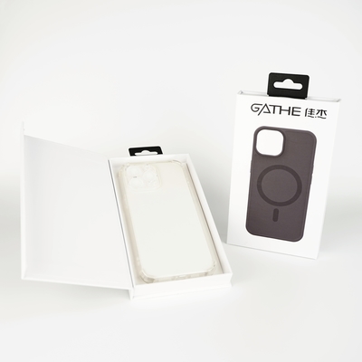 Leerer Handy-Handy-Hüllen Verpackungskiste mit Hanger, Schiebe aus steifem Papier Schubladen Verpackungskiste