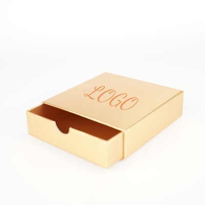 Custom Luxus Gold Schublade Schmuck Papierbox Verpackung Schieberegler Geschenkbox Paket mit Logo