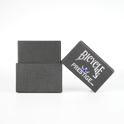 Spielkarten Deckel und Basis Verpackungskiste mit Custom Hot Foil Silber Stempel Logo
