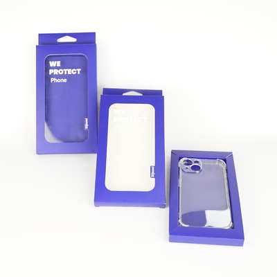 2025 New Design Custom Phone Case Box Verpackung Schieberegler Schublade Box mit Papiertasche für Iphone