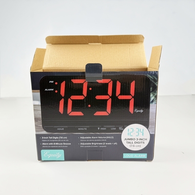 Elektronische Bauteile Hersteller Verpackung Box Kunstpapier Glanz für digitale LED-Wecker