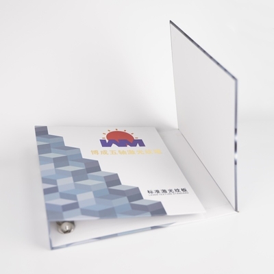 Hochzeitsfotoalbum Buchverpackung Custom Logo 4D Ring Bindemittel mit recycelten Materialien