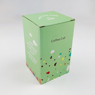 Custom Tee-Kaffee-Tasse Verpackung Box Becher Geschenk-Papier-Packung Box mit Logo für Glasbecher
