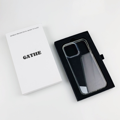 Großhandel Luxus schwarz-weiß Papier Karton Schieberegler Schubladen Box kundenspezifisches Paket für Telefonkoffer Box Verpackung