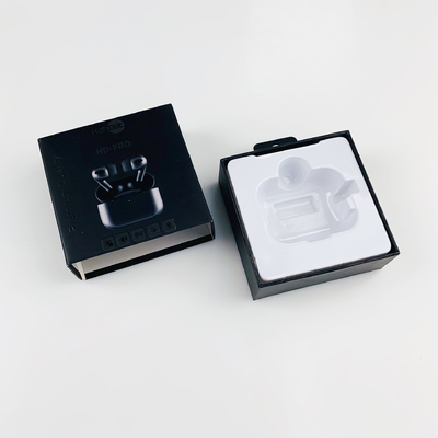 ODM Bluetooth-Kopfhörerbox mit Aufstrichen TWS-Wireless-Headset Packungskiste mit Haken & Blister Tray für Airpods