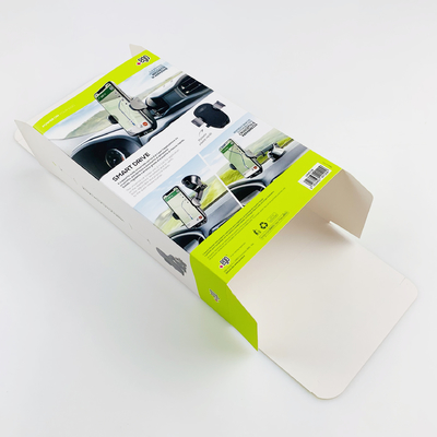 Nachgefertigte Klapppapierbox mit Haken Mobiltelefon-Ständer Geschenkbox Telefonzubehör Box für Auto-Telefonhalter Verpackung