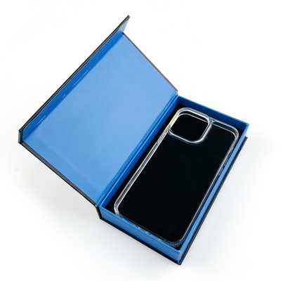Flip-Deckel-Geschenkbox mit Magneten, individuelle Kartonverpackung für Handyhüllen mit Logo