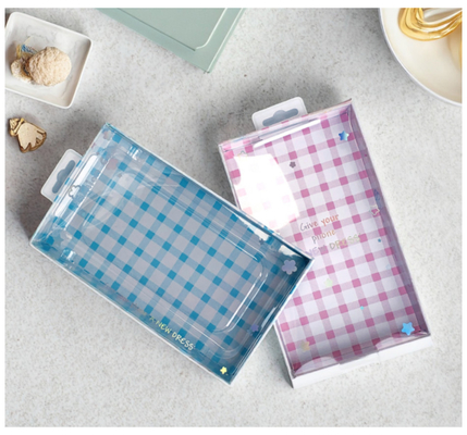 Einzelhandel Neuer Stil Rosa Handyhülle Paket Handyhülle Verpackungsbox mit PVC Transparentem Fenster Auf Lager