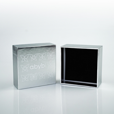 Großhandel Personalisierte Silber Kleine Mini-Schmuckbox Verpackungskisten für Schmuck Armband mit Samt-Einsatz