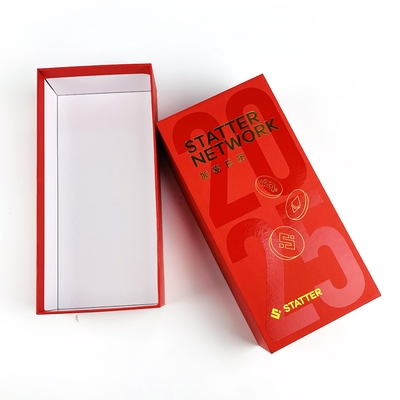 Kundenspezifische Geschenkbox Wasserdichte UV-Goldfolien-Papierverpackung Karton-Geschenkboxen für Adventskalenderbox