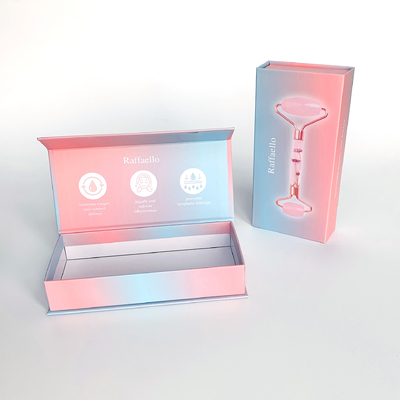 Flip-top-Box für Hautpflege, Gesichtsroller, Verpackung von Produkten für Lady Beauty Tools, Verpackung von Papier für Kosmetika