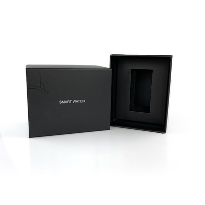 Premium Custom Logo Druck Spot UV Steife Uhrenboxen Geschenkverpackung Boxen mit Eva-Einsatz für Smartwatch