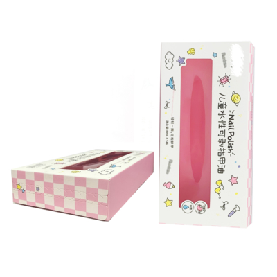 Bunte Mystery Blind Box für Kosmetikverpackungen Spielzeug Kindergeschenk Papierbox Verpackung mit Reißverschluss für Nagellacköl