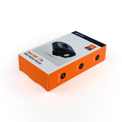 Fabrik angepasste Clip Led Taschenlampe Verpackung Box Kopf Lampe Papierboxen mit Papier Einfügen für doppeltes Licht