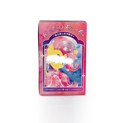 OEM Custom Printing Tear Strip Off Blind Box Überraschung Mystery Boxes Kunst Spielzeug Verpackung Klappkarton Geschenkpapierbox
